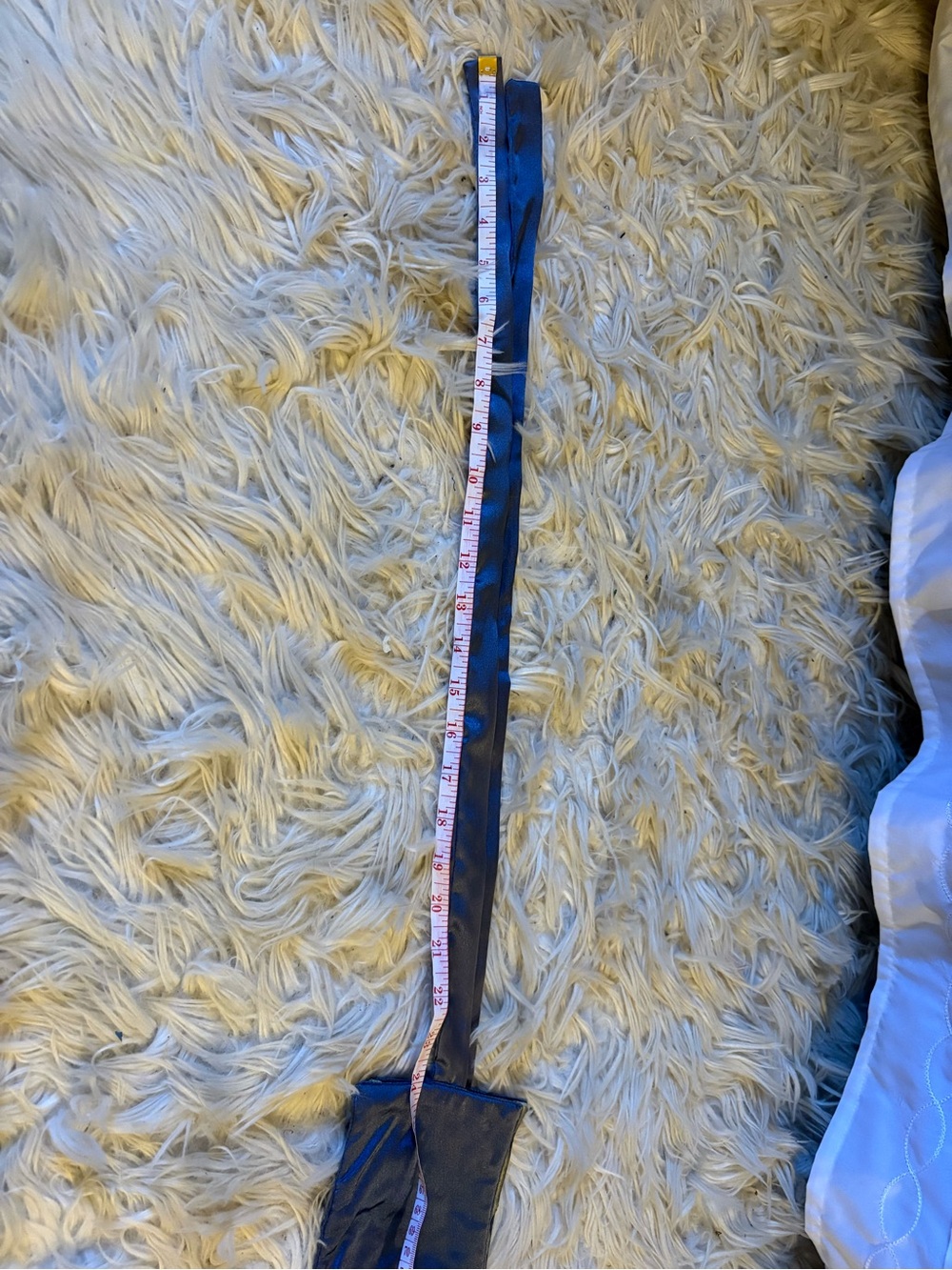Blue Floral Embroidered Obi Belt - Picture 4 of 6